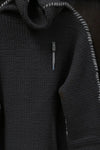 BORIS BIDJAN SABERI turtleneck sweater AW23 WKN8.2 VAR.3 charcoal gray